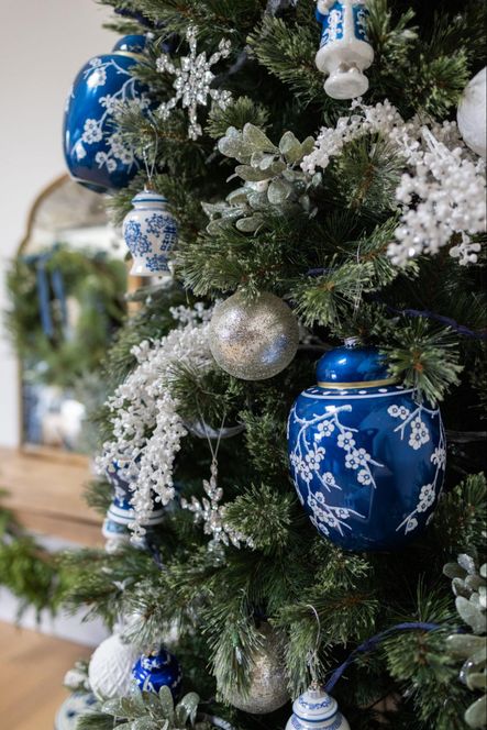 Shop The Look: Blue & White Holiday Décor