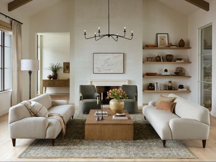 SHOP THE LOOK: Kent Sofa, Brently Chair, Hathaway Coffee Table, Movements Of The Soul by Tyler Guinn