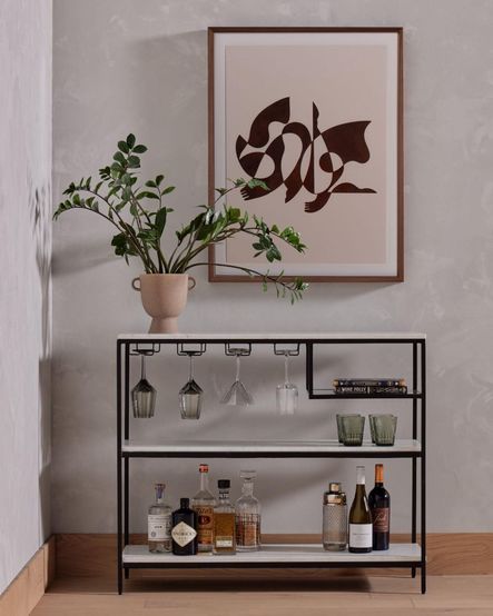 Image via Four Hands | SHOP THE LOOK: Ingram Bar Console Table
