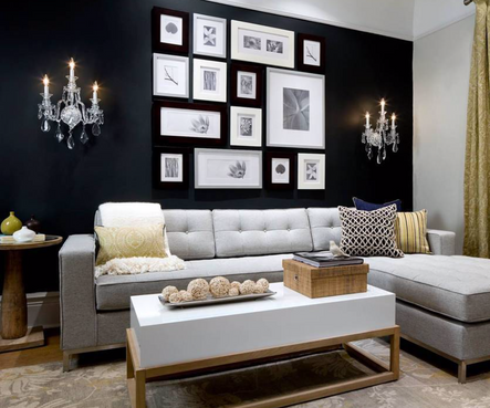 Design & Photo by Candice Olson | Black Ink by Benjamin Moore