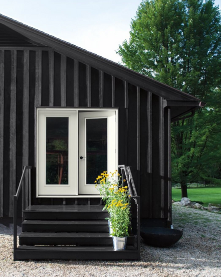 Image by Benjamin Moore | Black Satin by Benjamin Moore
