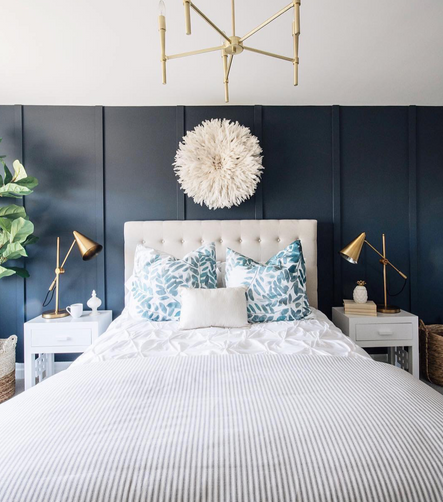 Design & Photo by Leclair Decor | Hale Navy by Benjamin Moore