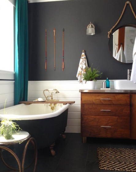 Design & Photo by โOur Humble Abodeโ | Wrought Iron by Benjamin Moore