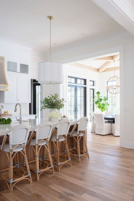 Design by Bodine White | Photography by Emily Sewell | SHOP THE LOOK: Sofie Rattan Counter Stool