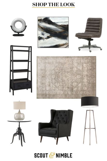 Work & Play | A Transitional Office & Lounge Update