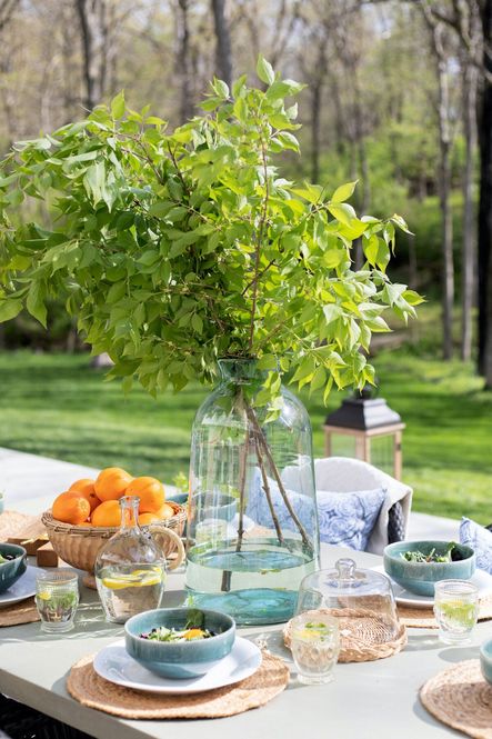 SHOP THE LOOK: Artisanal Vase, Olivia Ceramic Bowls, Melanie Tray with Cloche