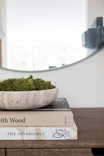 SHOP THE LOOK | Valeria Console Table, Galaxy Marble Bowl