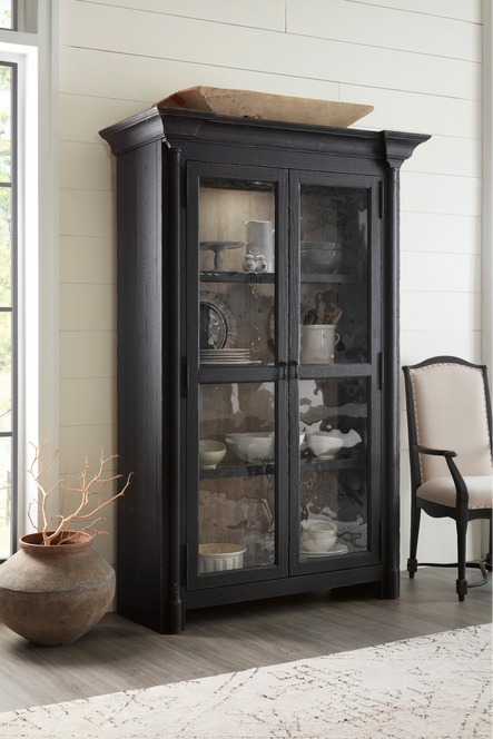 Image via Hooker Furniture | SHOP THE LOOK: Ciao Bella Maple & Pine Black Display Cabinet