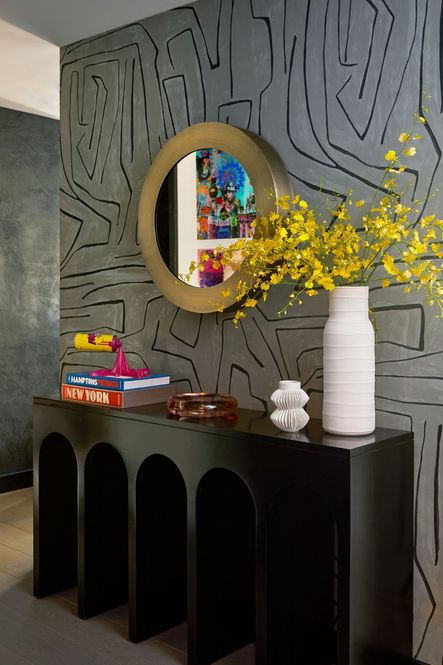 SHOP THE LOOK: Bridge Hand Rubbed Black Hardwood Console