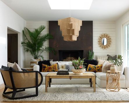 SHOP THE LOOK: Stockholm Lounge Chair | Empire Coffee Table | Edith Side Table | Kaivah Bowl | Clemente Lidded Basket