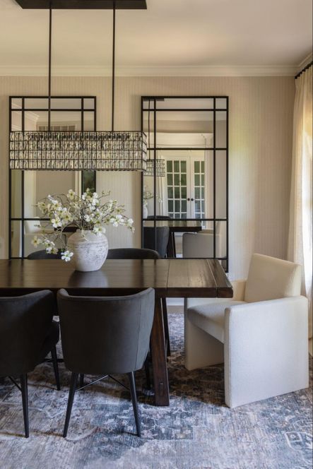 Design by Bodine White | Photography by Scout &amp; Nimble | SHOP THE LOOK: Arianna Bella Smoke Dining Chair, Kima Dining Chair