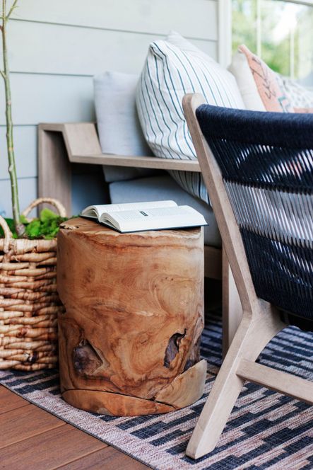 Design by Bodine White | Photography by Emily Sewell | SHOP THE LOOK: Teak Stool