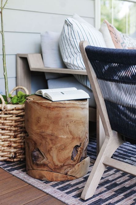 Design by Scout &amp; Nimble | Photography by Emily Sewell | SHOP THE LOOK: Teak Stool