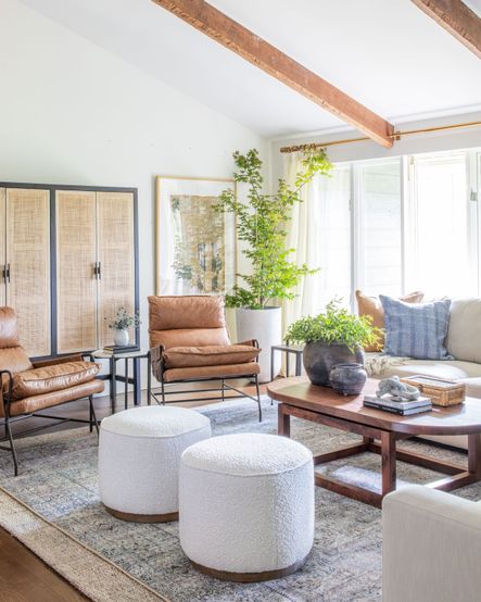 Design by Bodine White | Photography by Emily Sewell | SHOP THE LOOK: Wynter Grey / Charcoal Rug, Sutton Natural Solid Tan / Black Area Rug