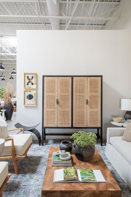 Design by Scout &amp; Nimble | Photography by Scout &amp; Nimble | SHOP THE LOOK: Vert Coffee Table, Vintage Four Handles Water Pot, Vintage Small Pot with Double Handles, Atlas Marble Chain