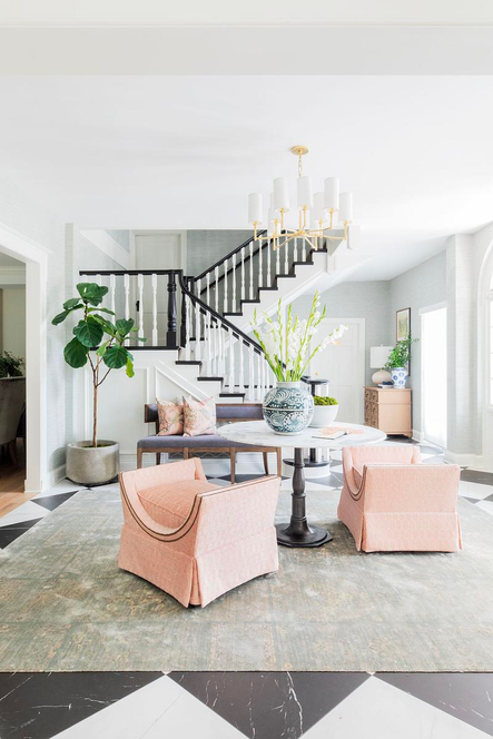 Design by Bodine White | Image via Scout & Nimble | SHOP THE LOOK: Dillon 9-Light Aged Brass Chandelier