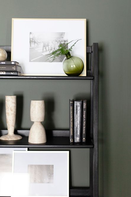 SHOP THE LOOK | Lorne Bookshelf, Smoke Sphere Vase