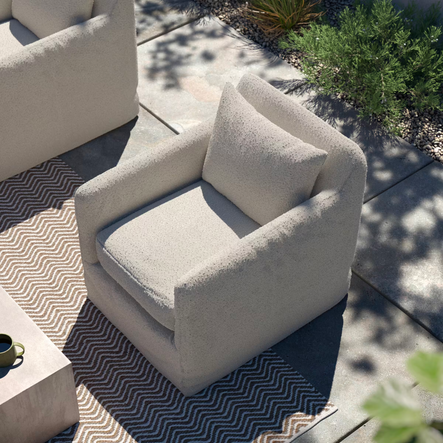 SHOP THE LOOK: Dade Outdoor Aluminum Swivel Chair