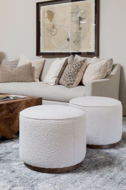Design by Scout &amp; Nimble | Photo by Emily Sewell | SHOP THE LOOK: Sinclair Round Ottoman