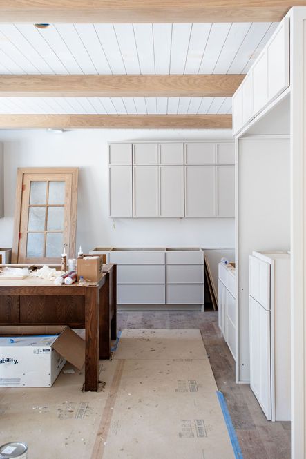 Progress in the Stone Bluff Kitchen.